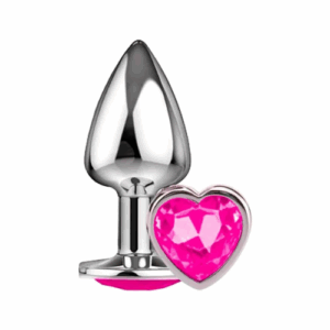 Plug Anal Metalizado Coração